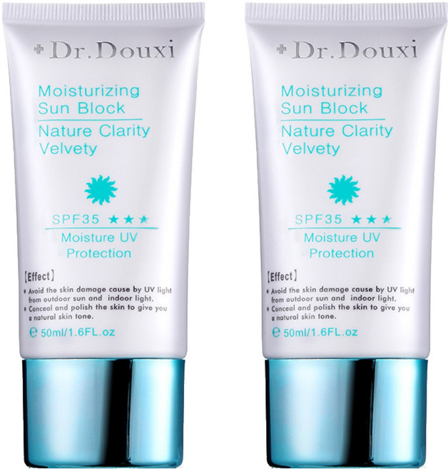 Dr.Douxi 朵璽 水漾美肌潤色隔離霜 SPF35 50ml 自然潤色 隔離紫外線 持久保濕, 2條