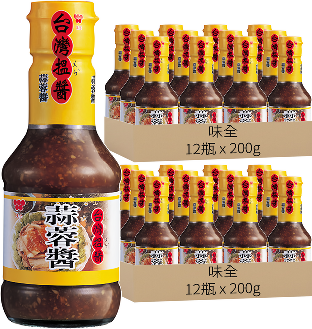 味全 台灣搵醬 蒜蓉醬, 200g, 24瓶