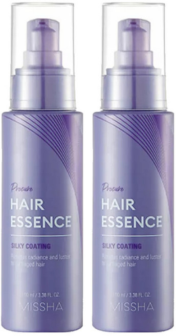 MISSHA 絲滑護髮精華 打造光澤柔順秀髮 改善毛躁髮尾, 100ml, 2瓶