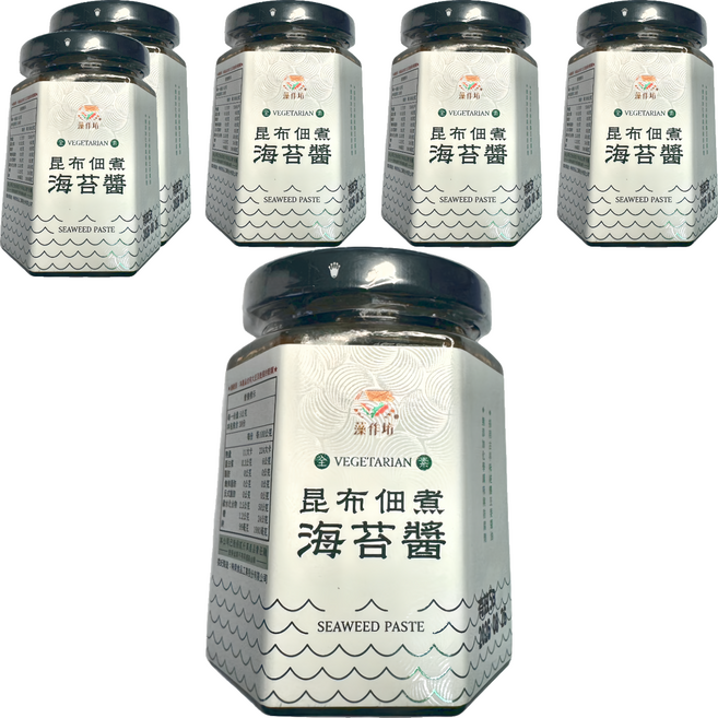 藻作坊 昆布佃煮海苔醬, 6罐, 190g