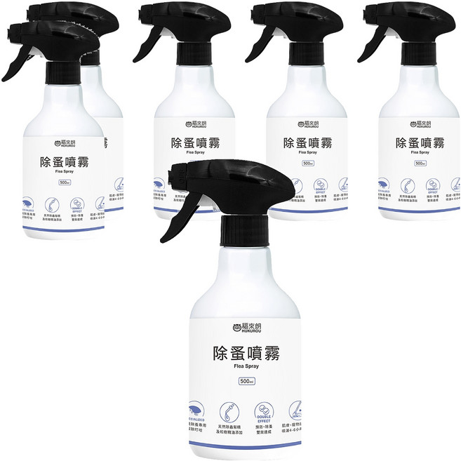 HUKUROU 福來朗 除蚤噴霧, 500ml, 6瓶