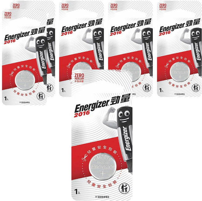 勁量 Energizer 2016 鈕扣型鋰電池 小巧耐用 滿足電力需求, 1入, 6個