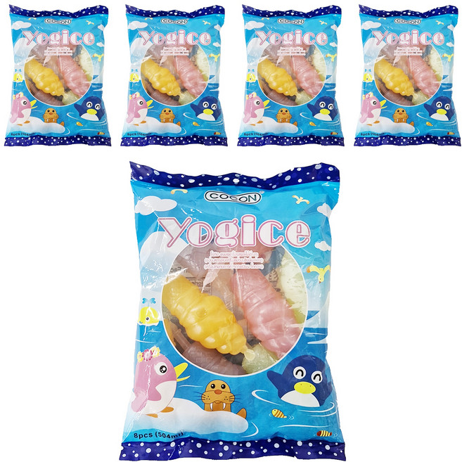 COCON 可康 Yogice 棒棒冰 綜合水果風味 8支, 504ml, 5袋