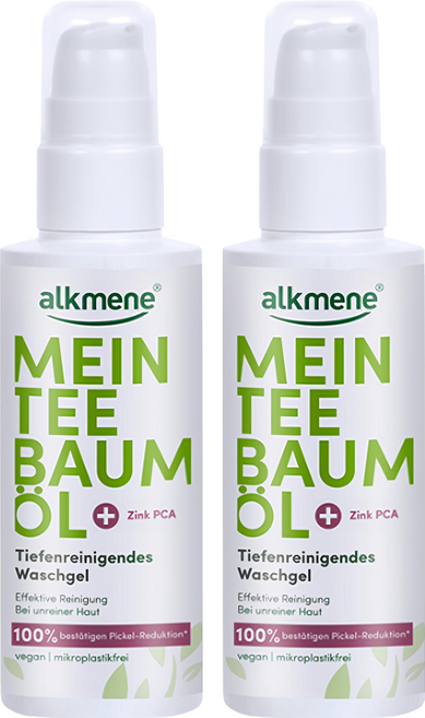 alkmene 歐珂蔓 我的茶樹精油深層潔顏凝膠 150ml 深層清潔毛孔 溫和控油 洗後清爽不緊繃, 2瓶