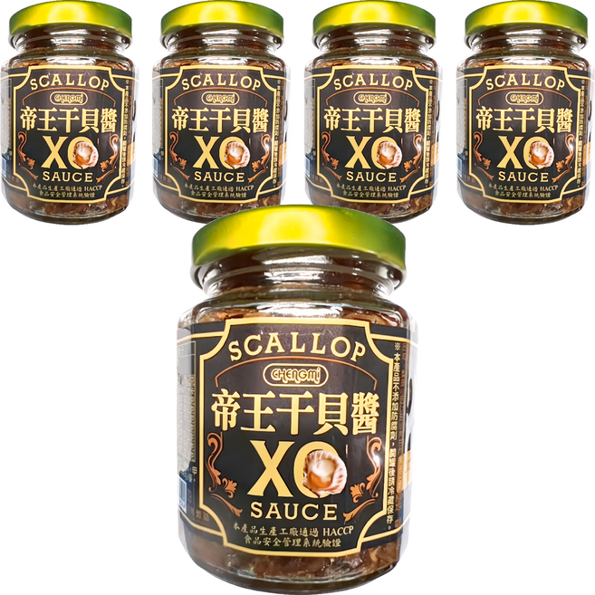帝王干貝醬, 5個, 240g