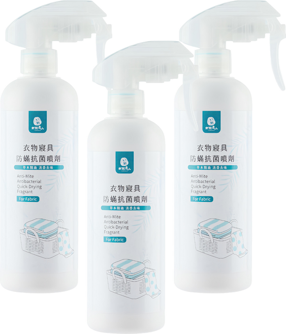 DAWOKO 木酢達人 衣物寢具防蟎抗菌噴劑, 300ml, 3瓶