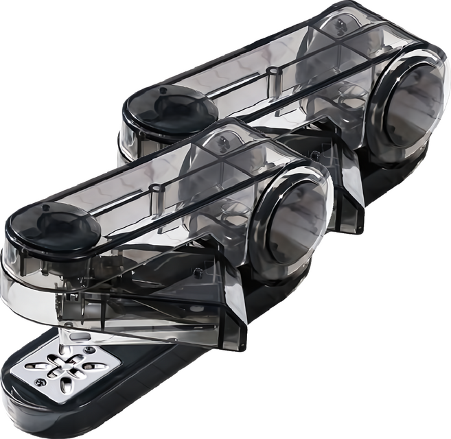 JAR嚴選 360度可旋轉訂書機 透黑色 手動操作 辦公必備, 2個