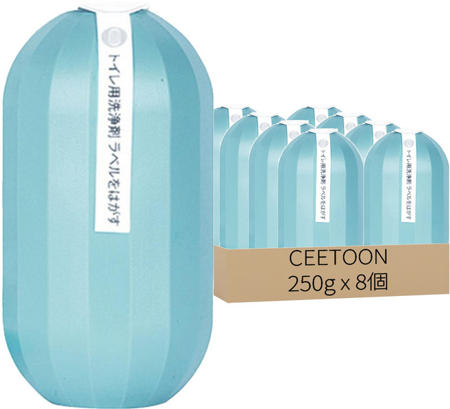 CEETOON 馬桶潔廁魔瓶 海洋香, 250g, 8個