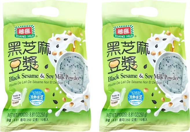 薌匯 黑芝麻豆漿, 25g, 10包, 2袋