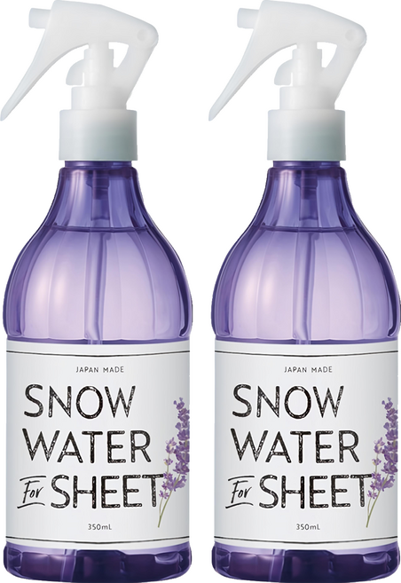 DAILY AROMA JAPAN snow water 寢具涼感消臭噴霧 薰衣草 350ml 消除異味, 2個