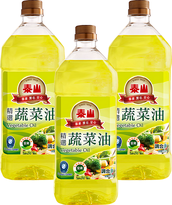 TAISUN 泰山 精選蔬菜油, 1.5L, 3瓶