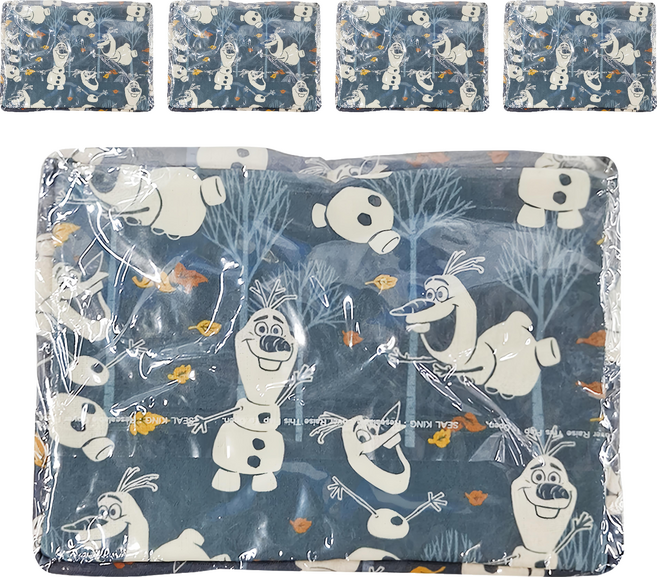 收納王妃 迪士尼收納系列 冰雪收納桶 方, 楓葉雪寶 藍色, 5個