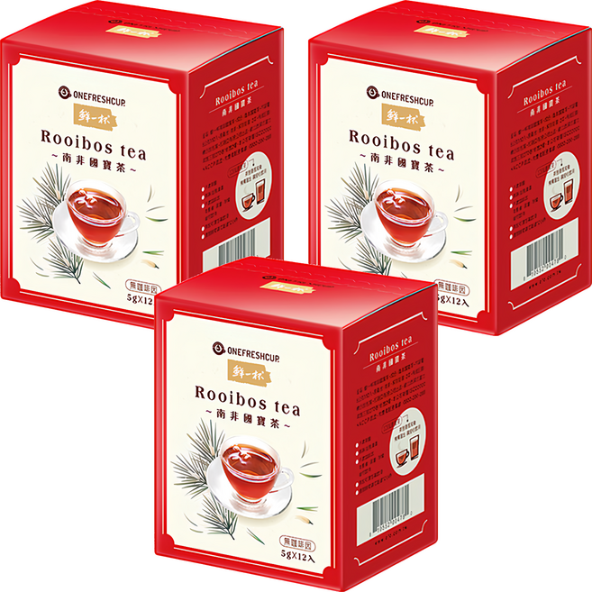 鮮一杯 南非國寶茶, 5g, 12包, 3盒