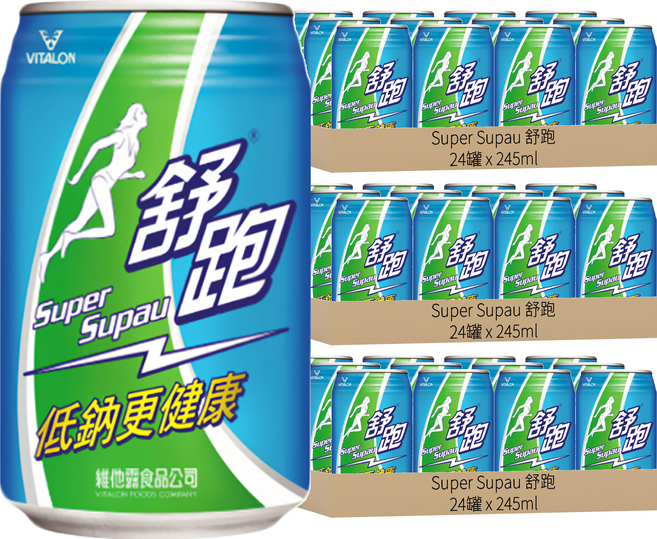 Super Supau 舒跑 運動飲料, 245ml, 72罐