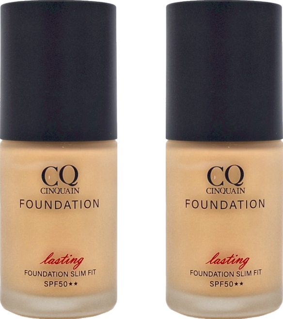 CINQUAIN 思珂 3D光感精華粉底 SPF50★★ lasting 持久 Foundation Slim Fit, 明亮色, 2瓶