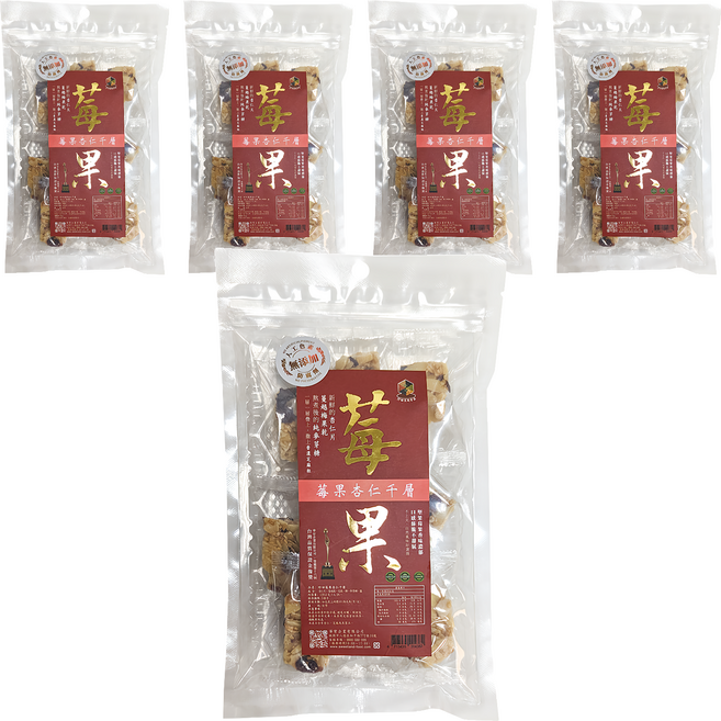 珍田生機 莓果杏仁千層, 120g, 5袋