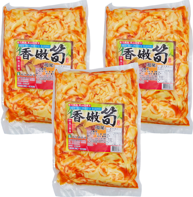 埔里鎮農會 香嫩筍 筍尾, 600g, 3包