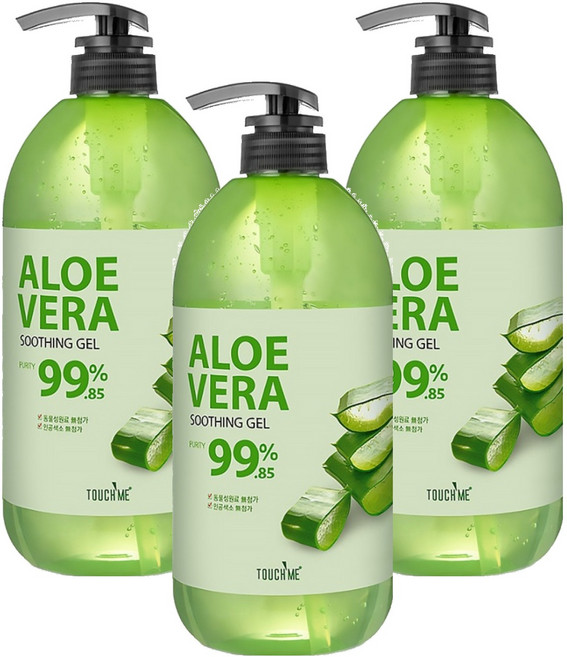 TOUCH ME 蘆薈舒緩凝膠, 1L, 3瓶