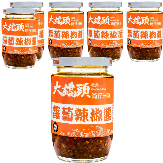 大橋頭 蘿蔔辣椒醬, 330g, 6罐