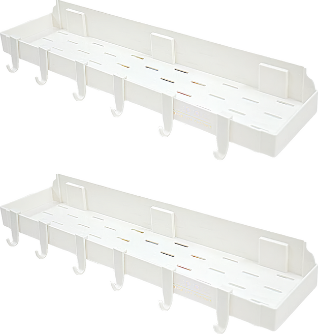 日本SP SAUCE 壁掛式39公分強力黏著置物架(中型), 2個