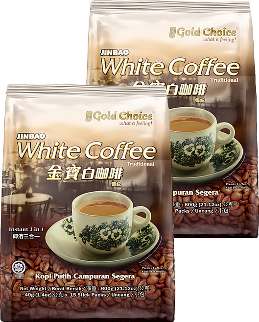 Gold Choice 金寶 即溶特濃白咖啡, 40g, 15入, 2袋