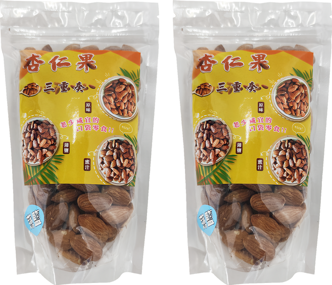 品鮮生活 薄鹽杏仁果, 200g, 2包