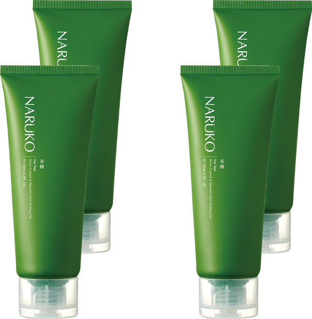 NARUKO 牛爾 台灣公司貨 茶樹控油去角質凝膠, 120ml, 4條