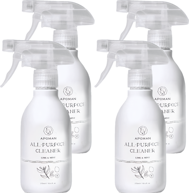 APOMAN 萬用清潔劑 萊姆薄荷, 4瓶, 315ml
