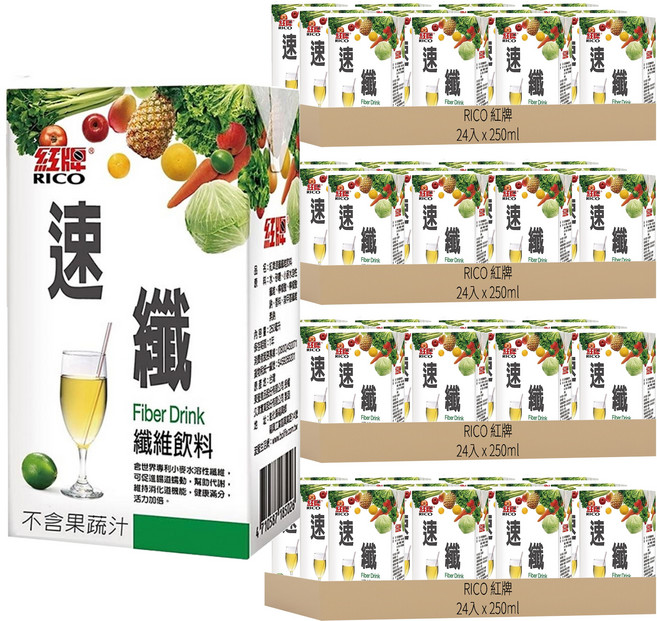 速纖 纖維飲料, 250ml, 96入