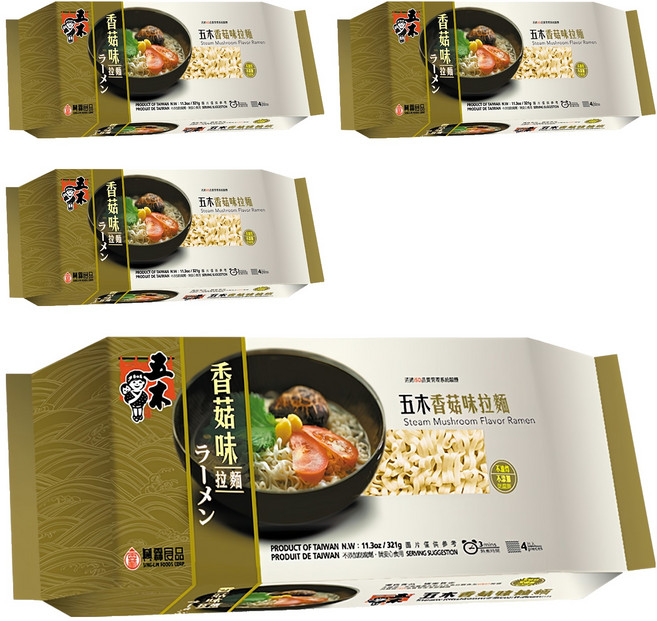 五木 香菇拉麵, 321g, 4包