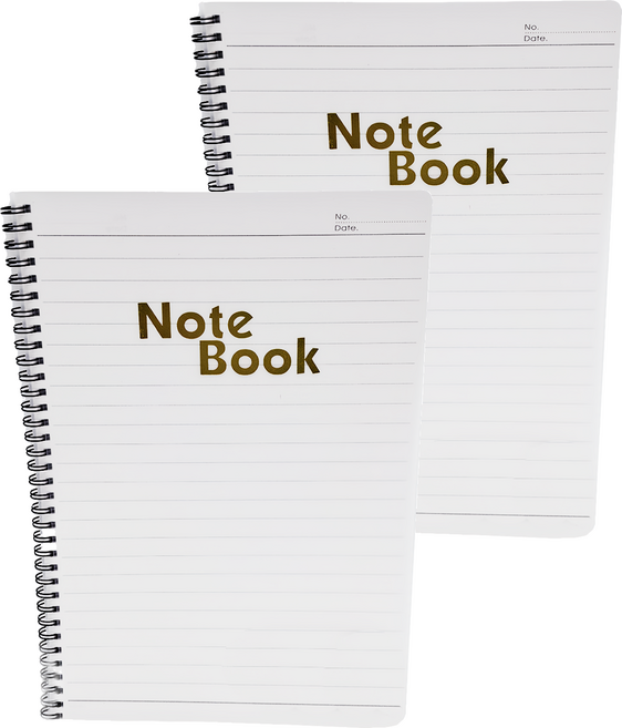 conifer 綠的事務 A4大格筆記本, 白色, 2本