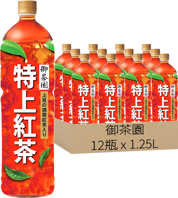 御茶園 特上紅茶, 1.25L, 12瓶