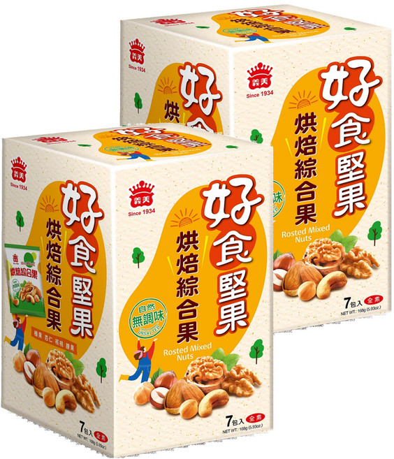 義美 烘焙綜合果, 168g, 2盒