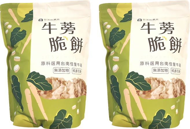 佳里區農會 牛蒡脆餅 海苔, 80g, 2個