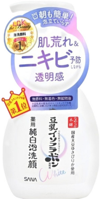 SANA 莎娜 豆乳美肌煥白泡沫洗顏慕斯, 200ml, 1瓶