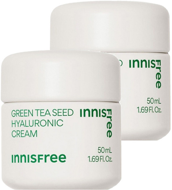 INNISFREE 台灣公司貨 綠茶籽精粹保濕乳霜, 50ml, 2件