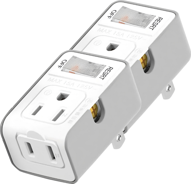 POLYWELL 寶利威爾 帶開關3變2節能插頭 PW15-T05-A025, 灰色 + 白色, 2個