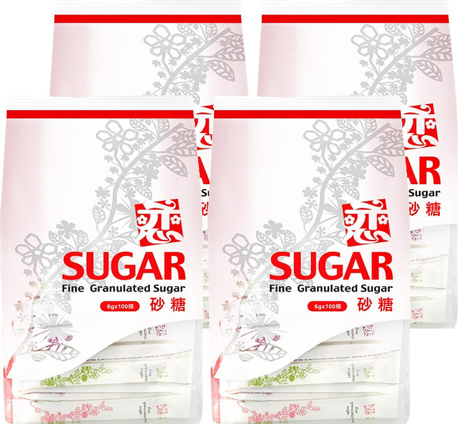 戀 長條砂糖, 600g, 4袋