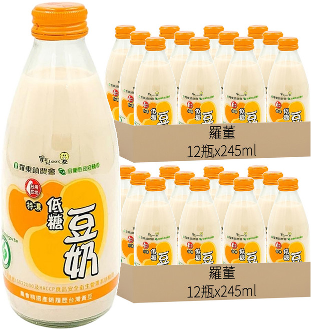 Loton 羅董 特濃低糖豆奶, 24瓶