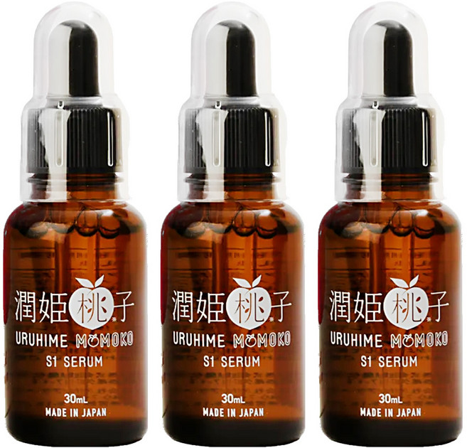 URUHIME MOMOKO 潤姬桃子 S1精華液, 30ml, 3瓶