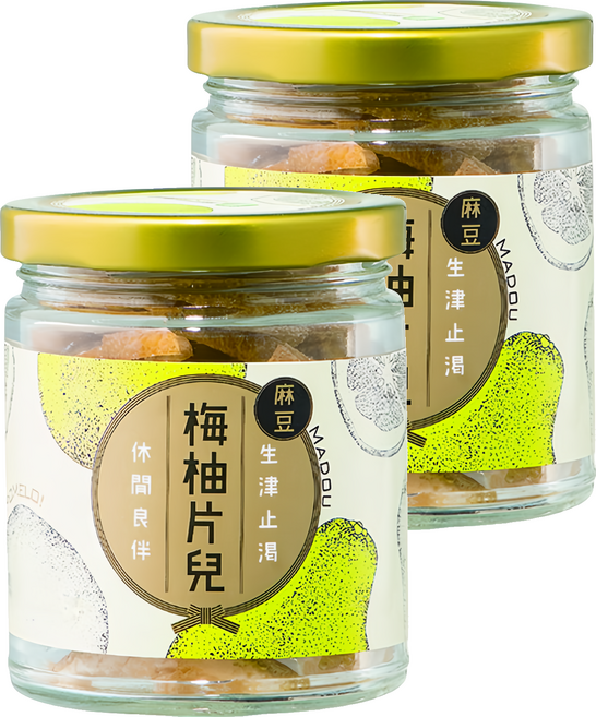 麻豆區農會 梅柚片兒 生津止渴 休閒良伴, 100g, 2罐