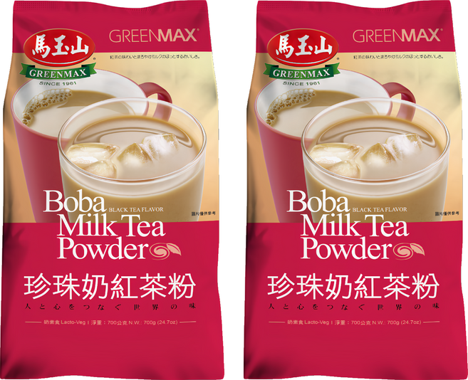 馬玉山 珍珠奶紅茶粉, 2個, 1個裝, 700g