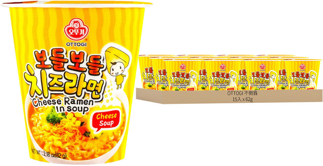 OTOKI 不倒翁 起司風味湯杯麵 62g, 15入