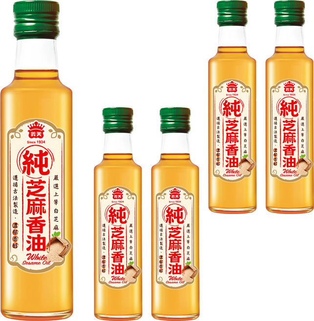 義美 100% 純芝麻香油, 250ml, 5瓶
