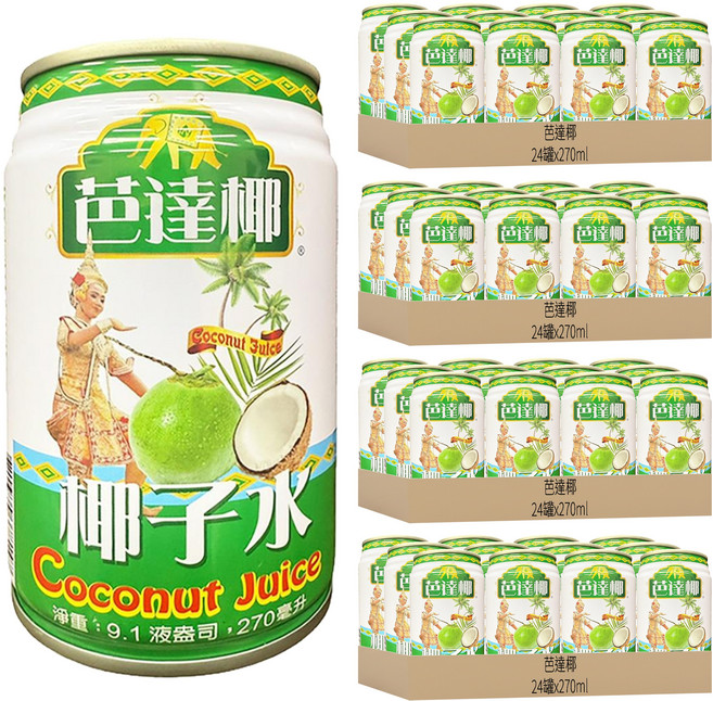 芭達椰 椰子水, 320ml, 96罐