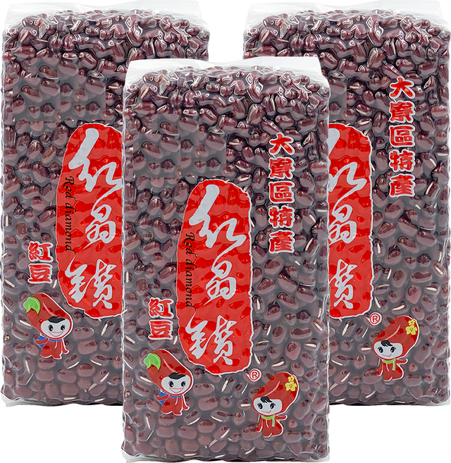 Red diamond 紅晶鑽 紅豆, 3包, 600g