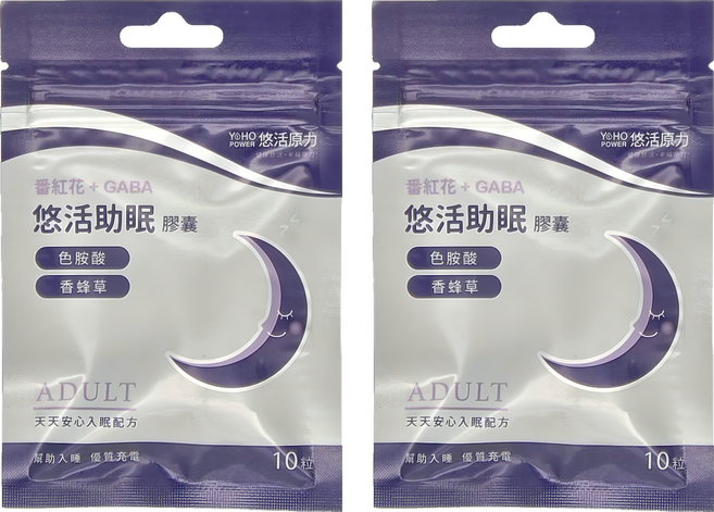 悠活原力 助眠膠囊, 10顆, 5120mg, 2包