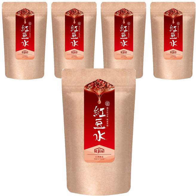 易珈生技 纖Q好手藝 紅豆水, 5袋