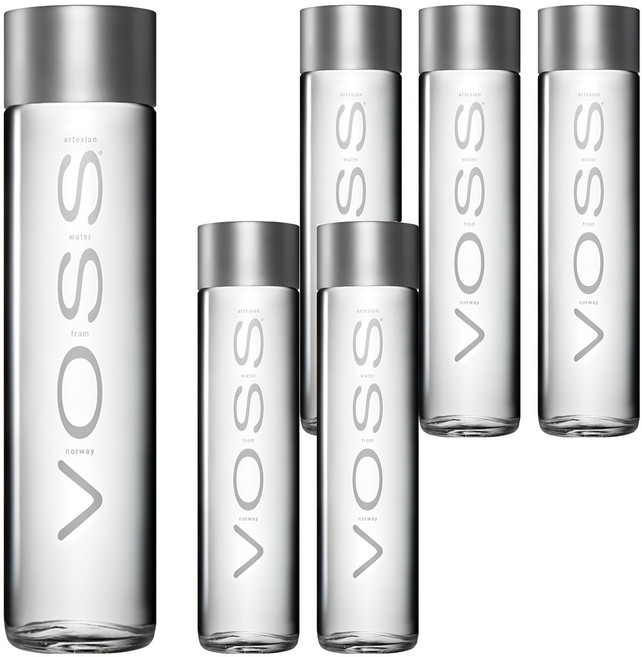 VOSS 芙絲 挪威天然礦泉水 玻璃瓶裝, 375ml, 6瓶