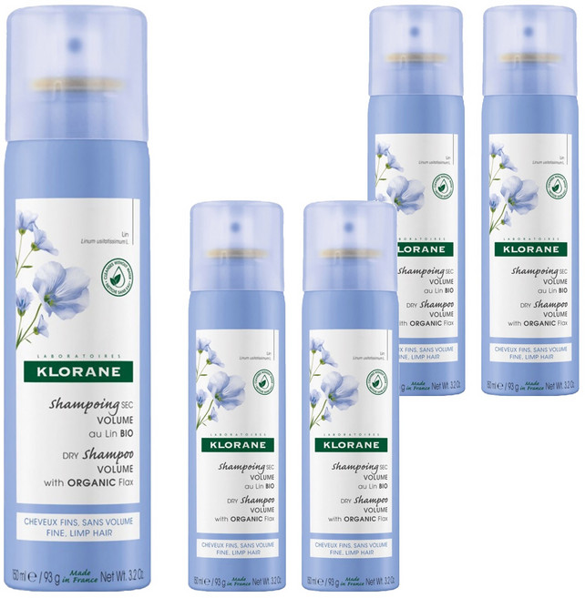 KLORANE 蔻蘿蘭 豐盈量感乾洗髮, 150ml, 5瓶